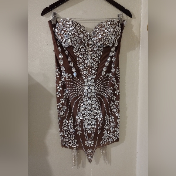 ✨FIRM PRICE✨Bling Strapless dress - Picture 7 of 16